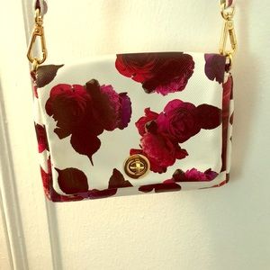 Small floral crossbody/wristlet